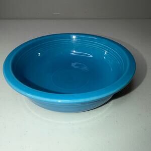 Fiestaware Homer Laughlin Fiesta Peacock Blue 7" Coup Soup Bowl Retired